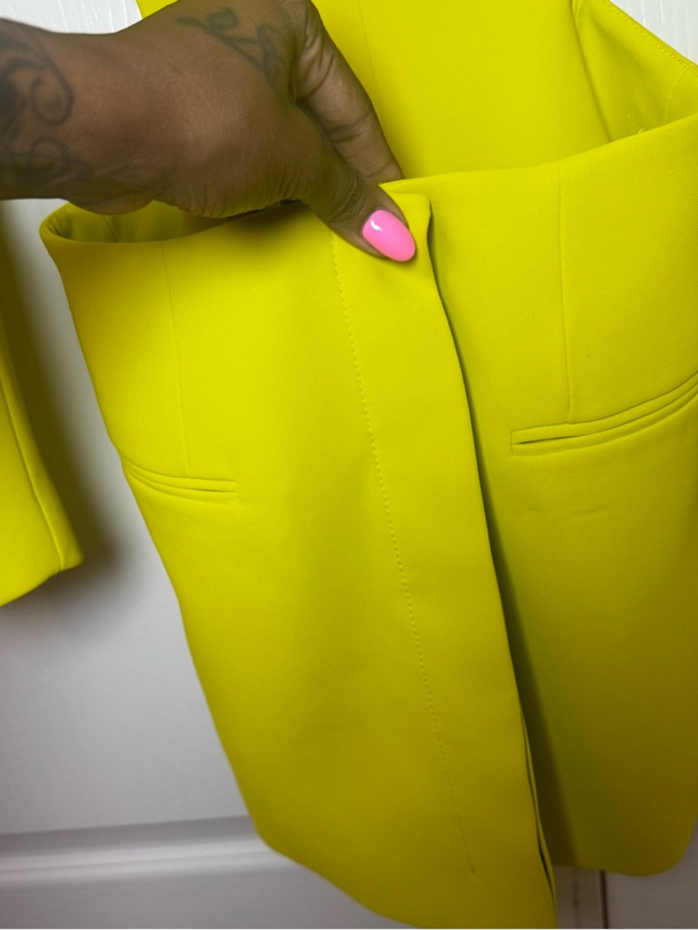 Zara x Purple Magazine Neon Cut Out Blazer Dress - Picture 5 of 8